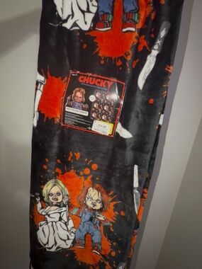 Chucky and tiffany halloween blanket